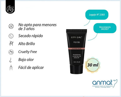 Kit Polygel Completo Esmaltado Semipermanente Cabina Torno