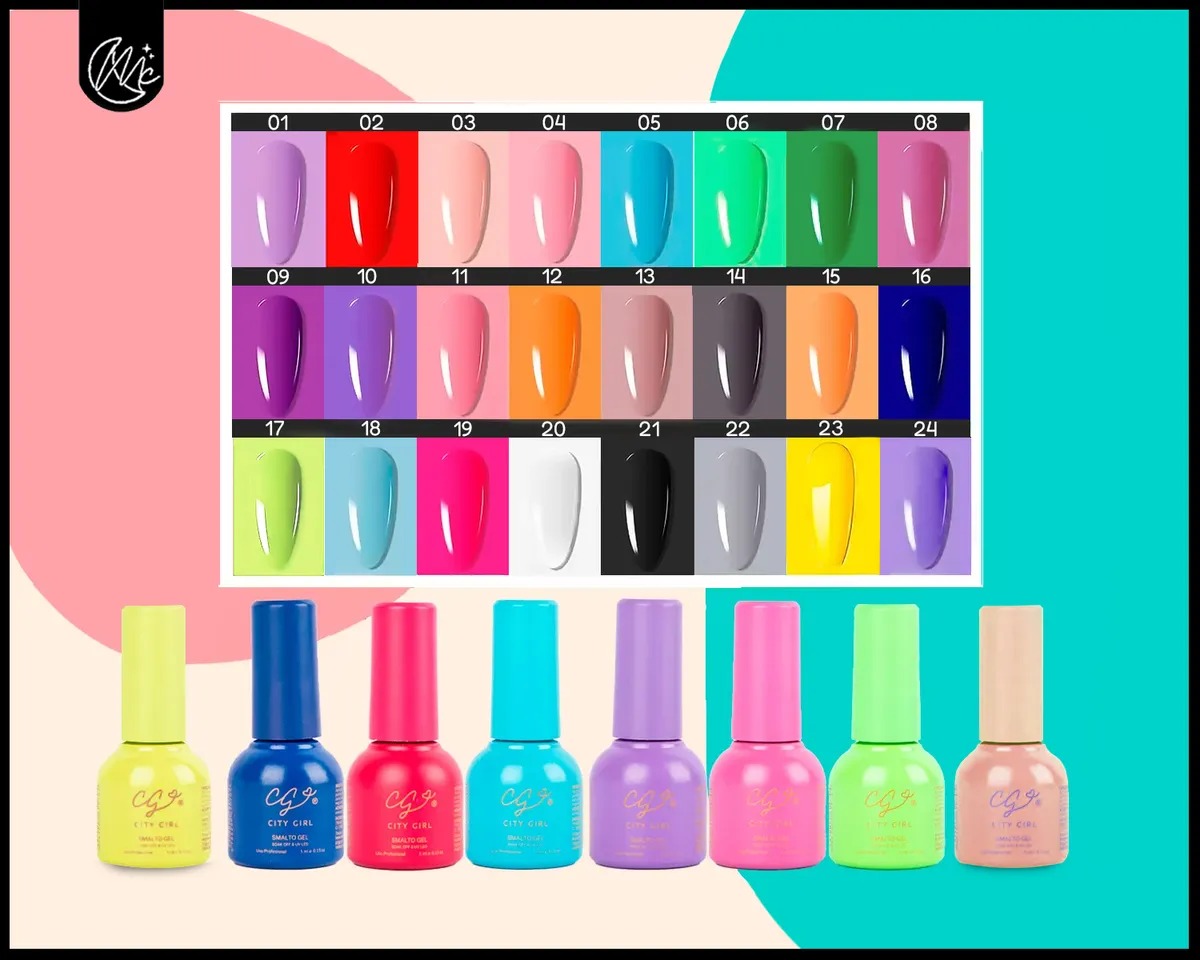 Kit Uñas Esmaltadas Semipermanente Set Completo Polygel Uv