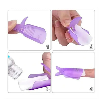 Kit Removedor Profesional Semipermanente Uñas Limas Broches