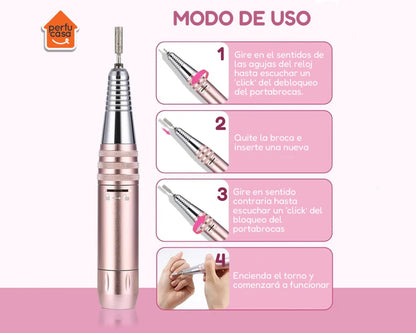 Torno Profesional Eloise para Uñas Manicura Pedicura 35000 Rpm BQ-107