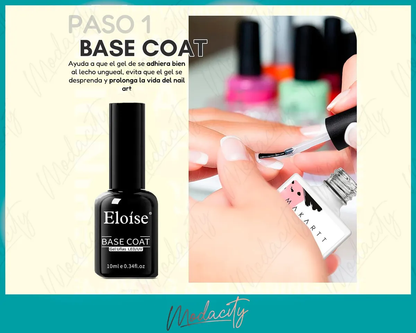 Esmaltes Semipermanentes Eloise Base Y Top Coat 10ml