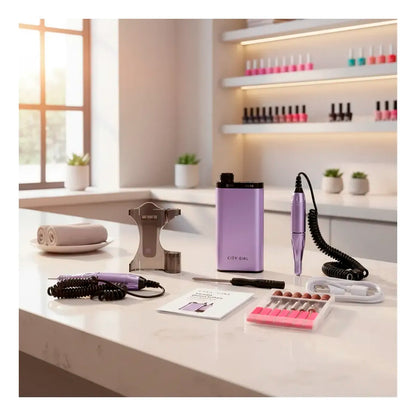 Torno Inalámbrico City Girl Dm-179 Para Manicura Y Pedicura