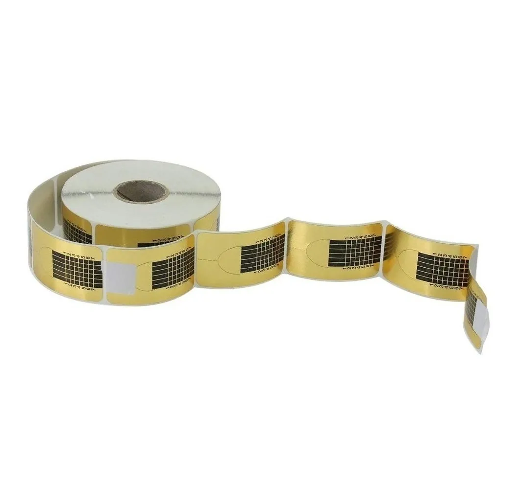 500 Moldes Adhesivos Uñas Acrilicas Y Gel Dorados Dorado