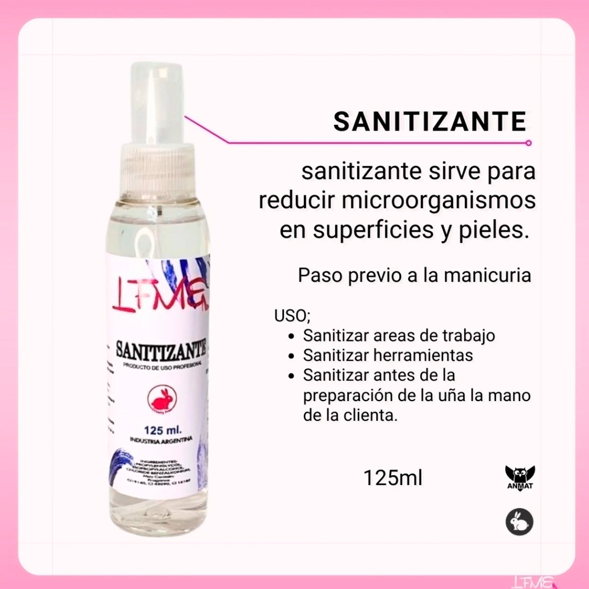 SANITIZANTE LFME 125ML