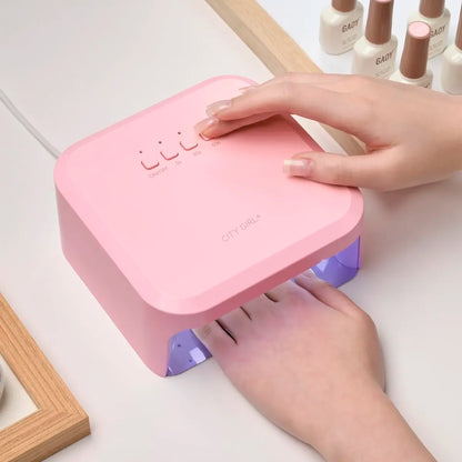 Cabina Lámpara Uv Led 48w City Girl Uñas Gelificadas