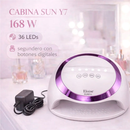 Cabina Uñas Lámpara Uv Sun Y7 36 Leds 168w Manicura Eloíse