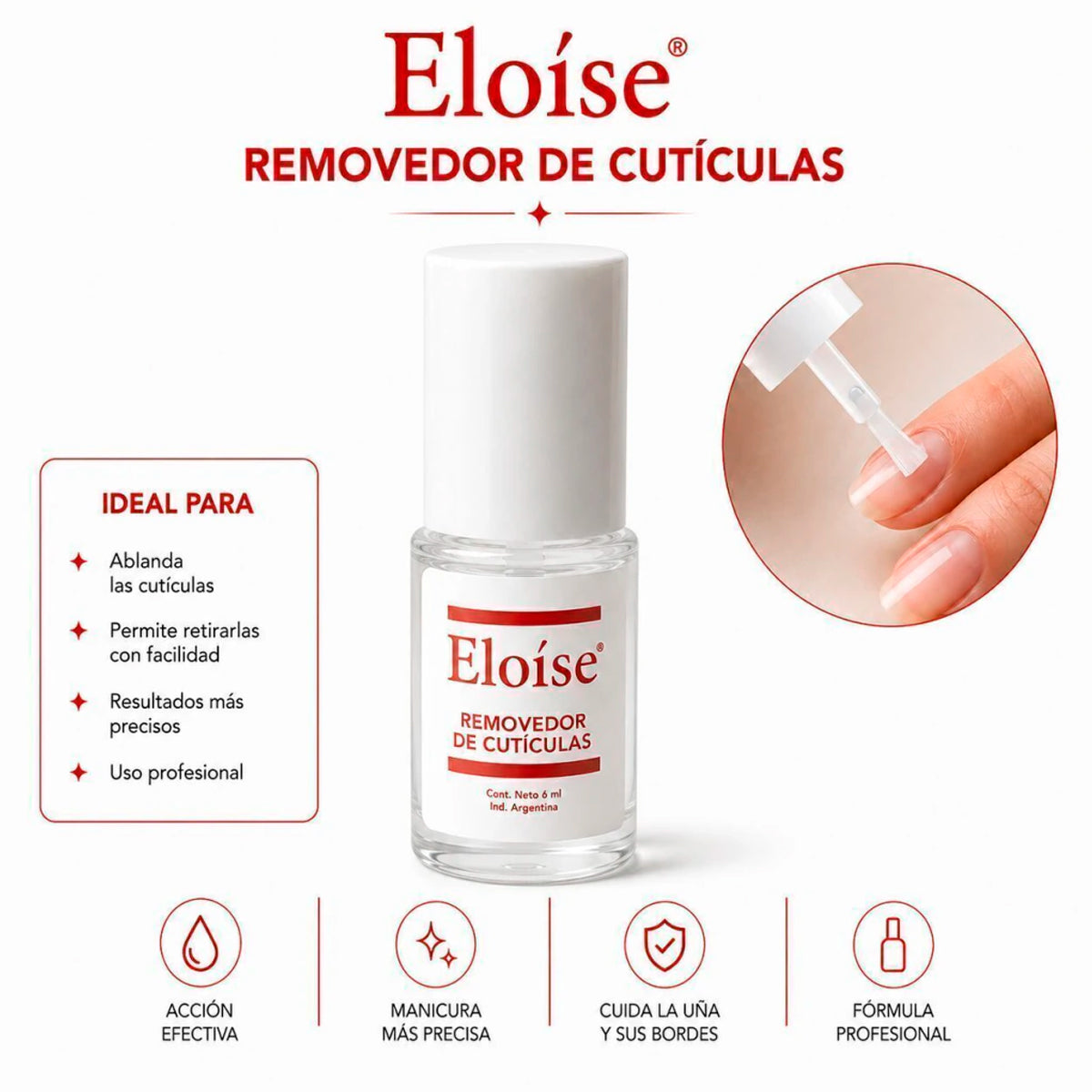Removedor de cuticula 6ml ELOISE