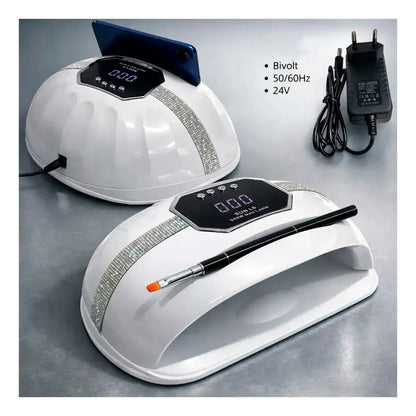 Cabina Lámpara Uv Led L6 268watts City Girl Diseño Strass