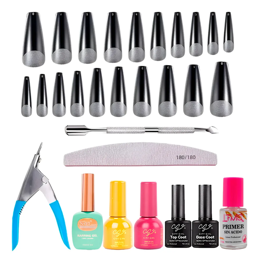 Kit Manicura Soft Gel 10u Semipermanente Reinforce Colores