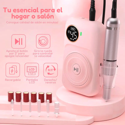 Torno Uñas Inalámbrico Usb Manicura City Girl 45000 Rpm