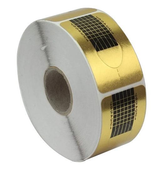 500 Moldes Adhesivos Uñas Acrilicas Y Gel Dorados Dorado