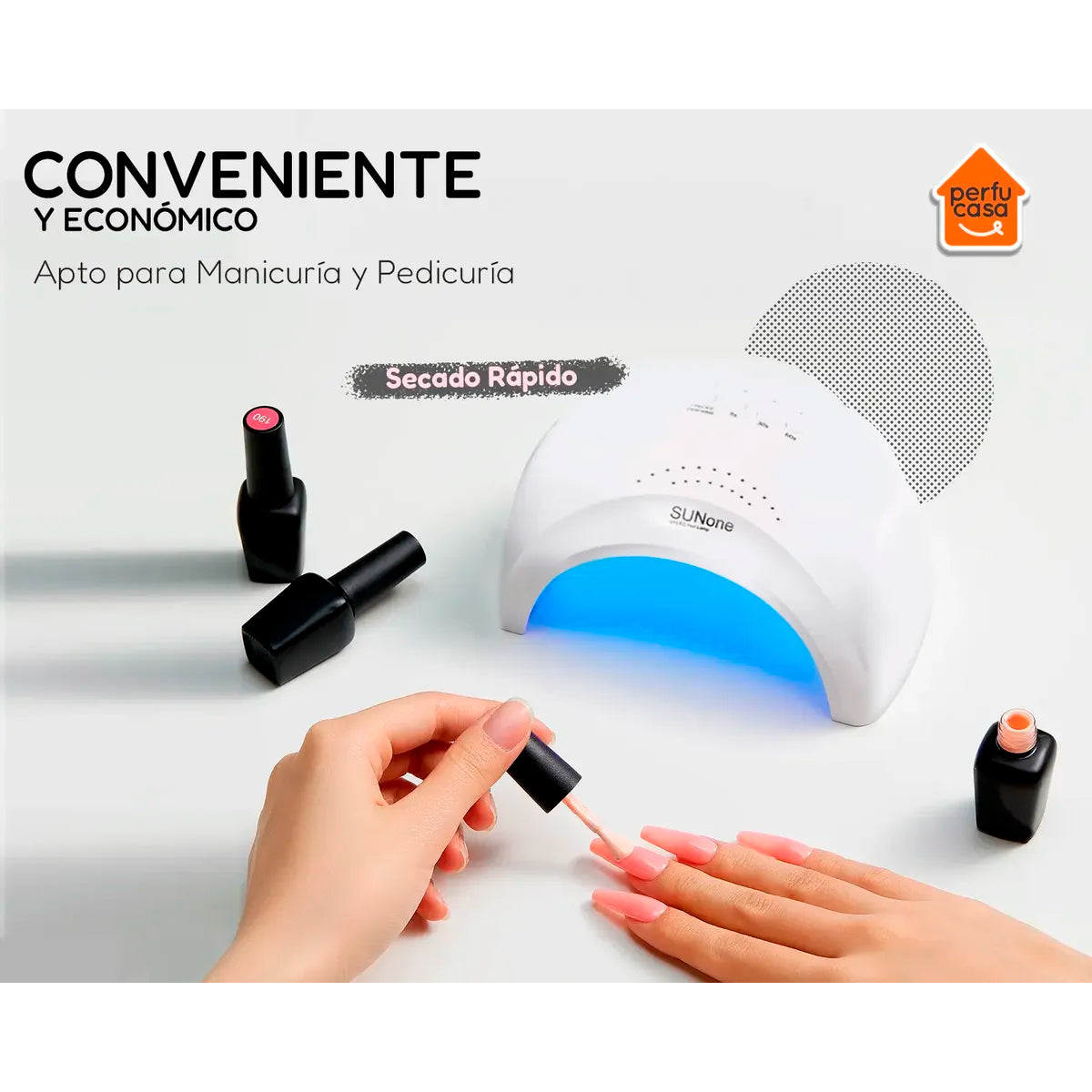 Cabina Lámpara Uv Led Uñas Profesional SUNone Eloise 48w