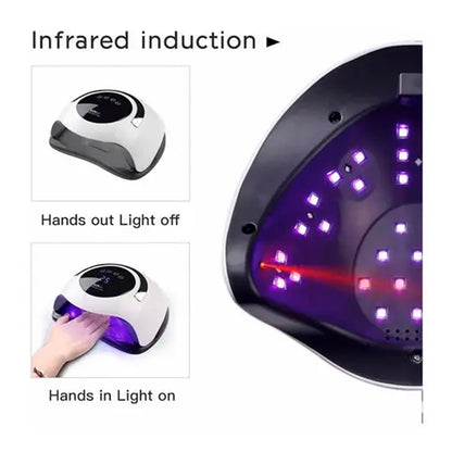 Cabina secadora de uñas LED 120W SUNUV BQ5T 24 lámparas blanca con timer