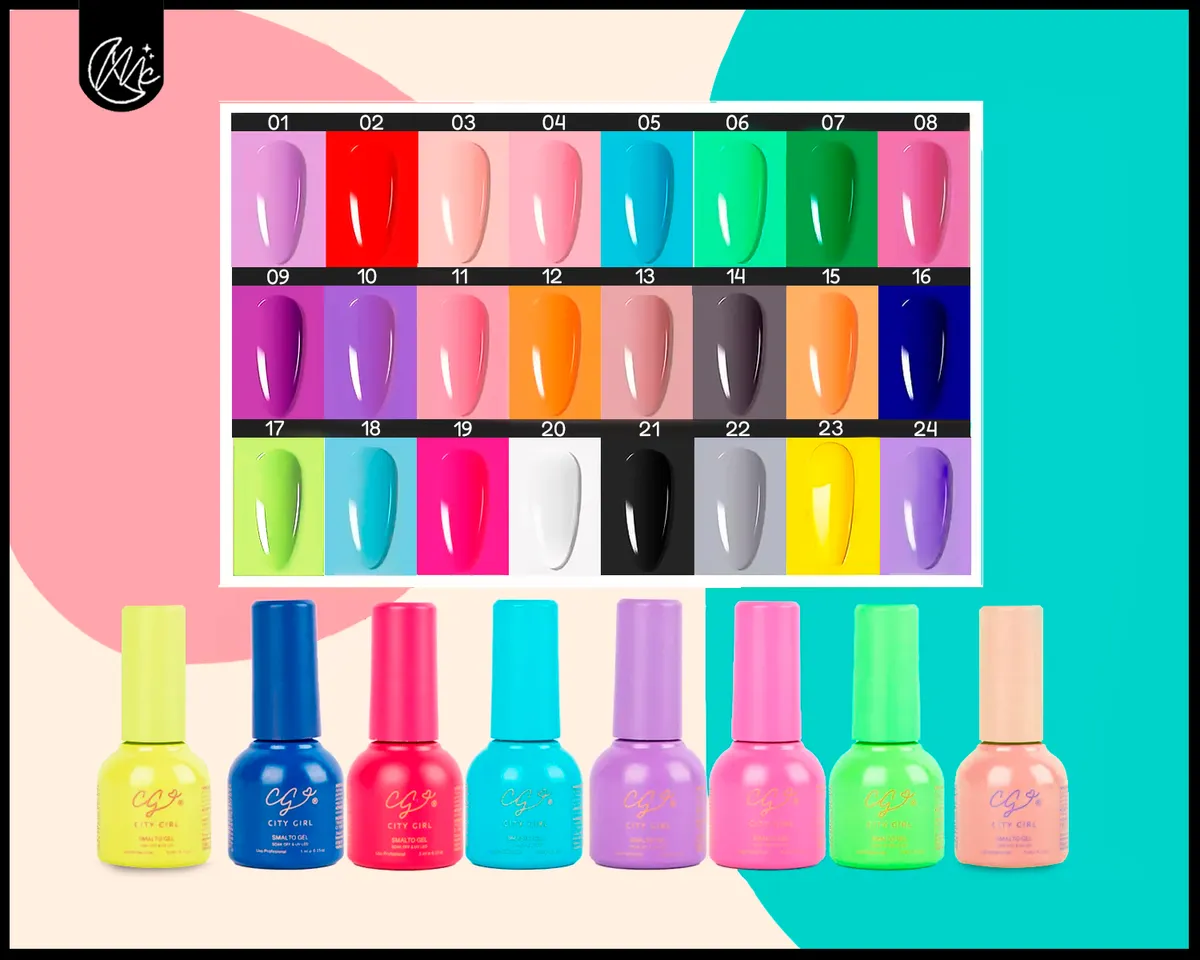 Kit Manicura Soft Gel 10u Semipermanente Reinforce Colores