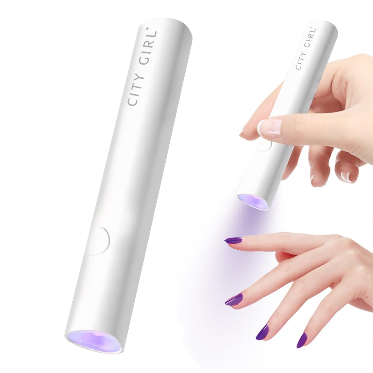 Lampara Cabina Uv Led Inalámbrica Profesional City Girl Soft Gel