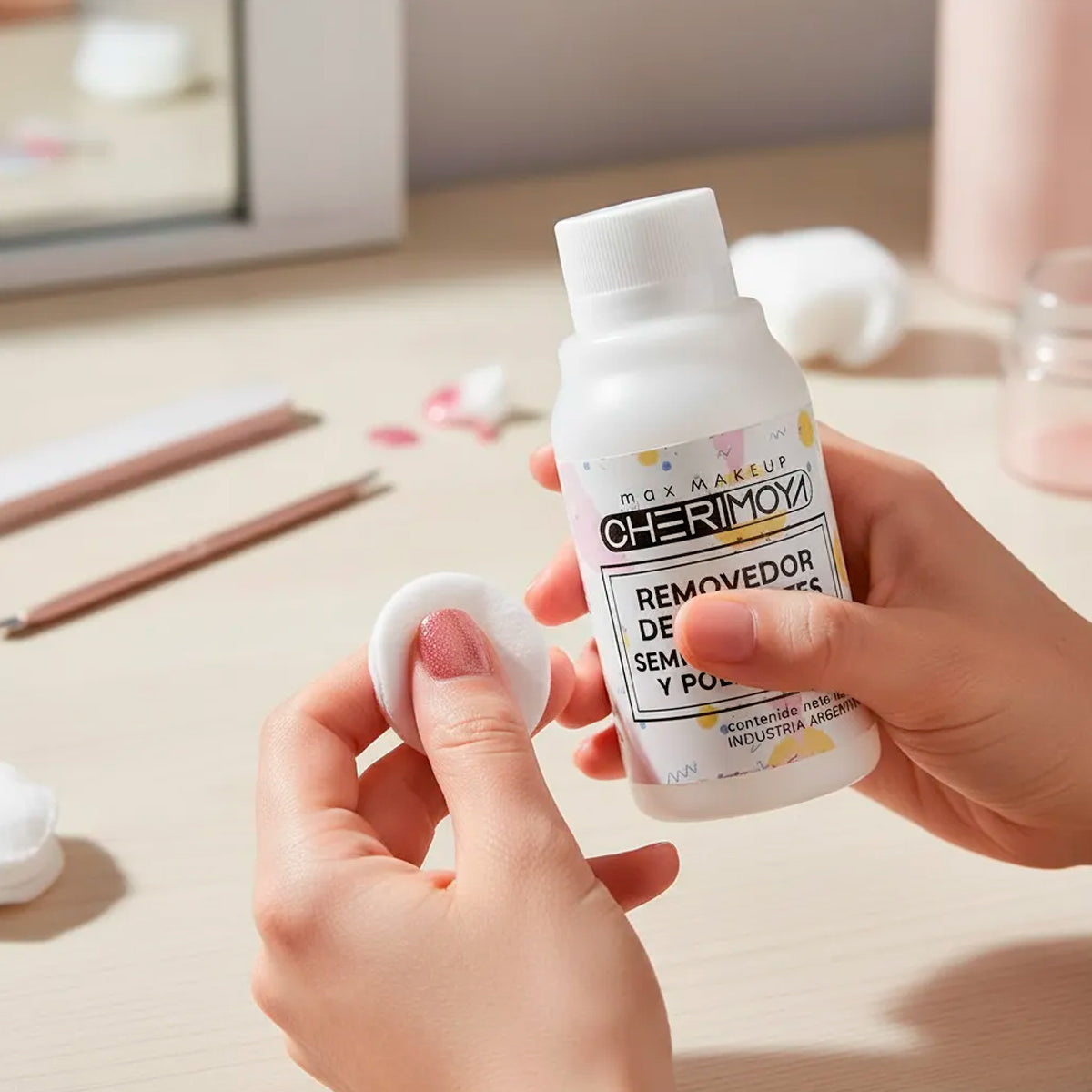 Removedor De Esmalte Semipermanente Cherimoya Uñas Gel 120ml