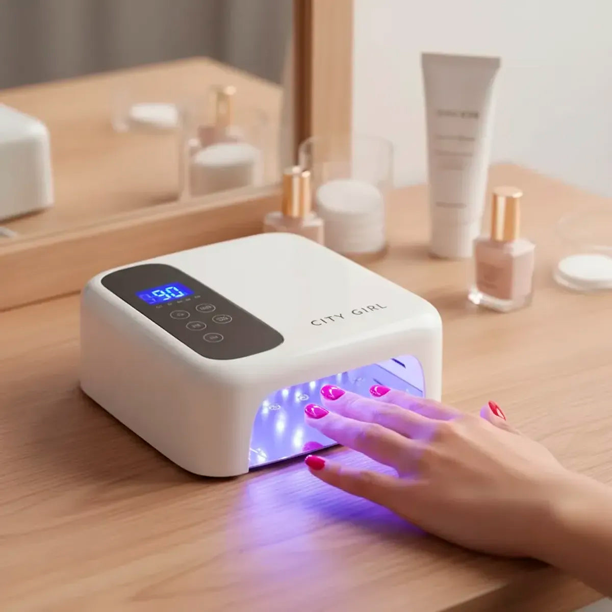 Cabina Lampara Uv Led Esmaltado Profesional 72w City Girl