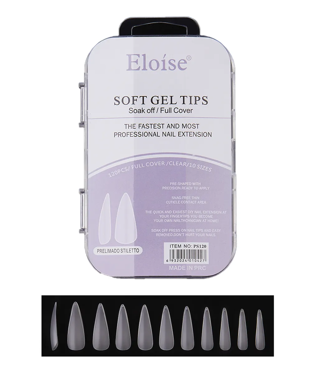 Tips Uñas Eloise Soft Gel Nails Press On 120pcs Postizas