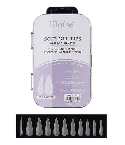 Tips Uñas Eloise Soft Gel Nails Press On 120pcs Postizas