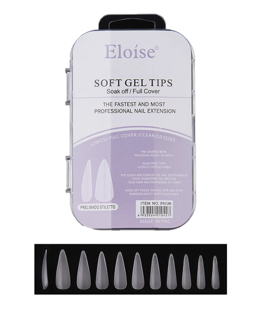 Tips Uñas Eloise Soft Gel Nails Press On 120pcs Postizas