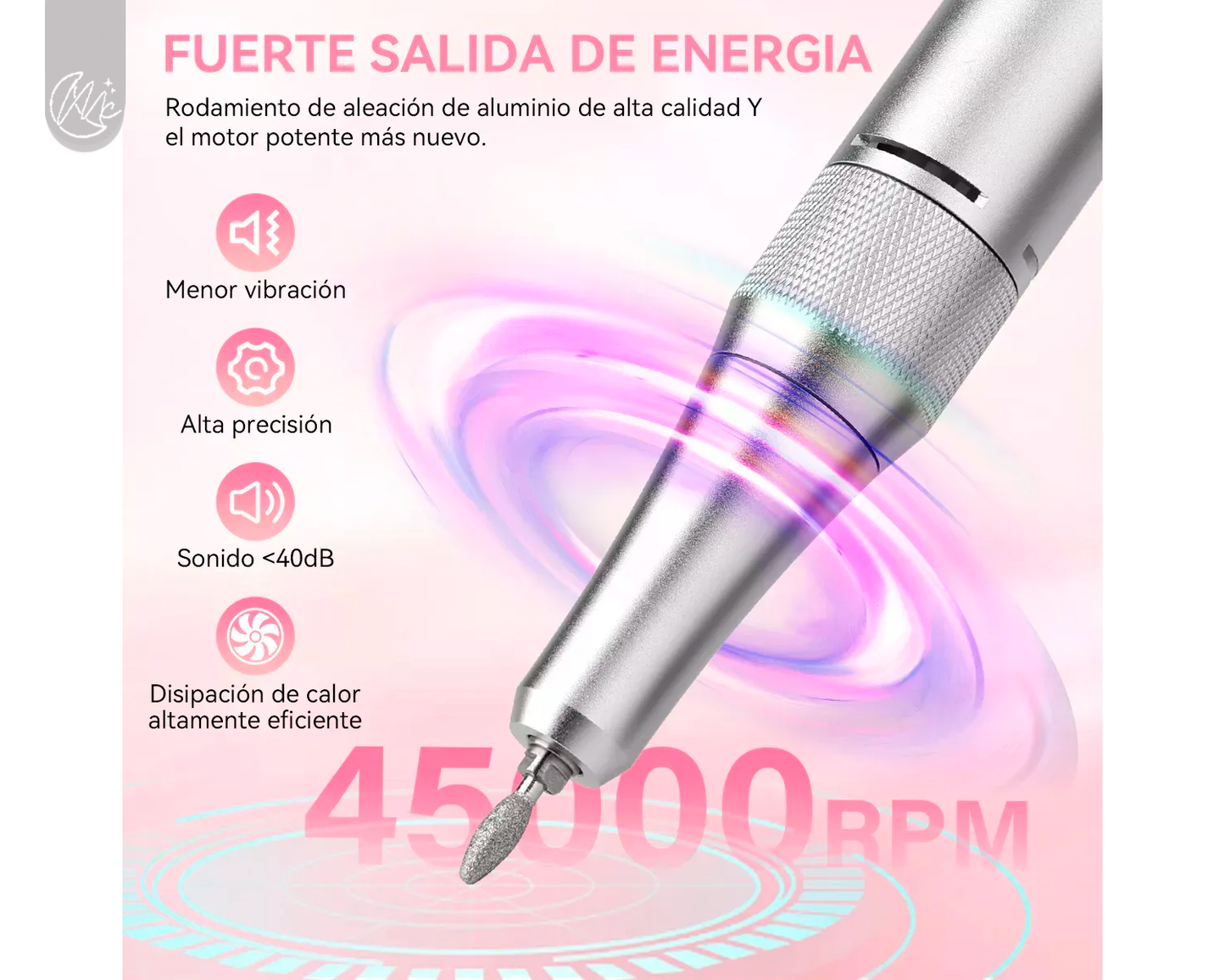 Torno Lapiz Inalambrico Uñas Manicura Pedicura Profesional