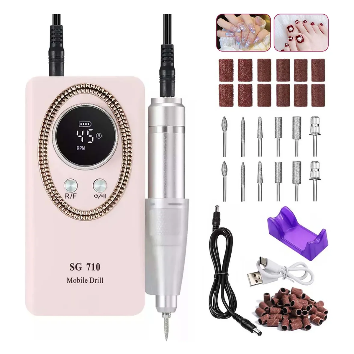 Torno Lapiz Inalambrico Uñas Manicura Pedicura Profesional