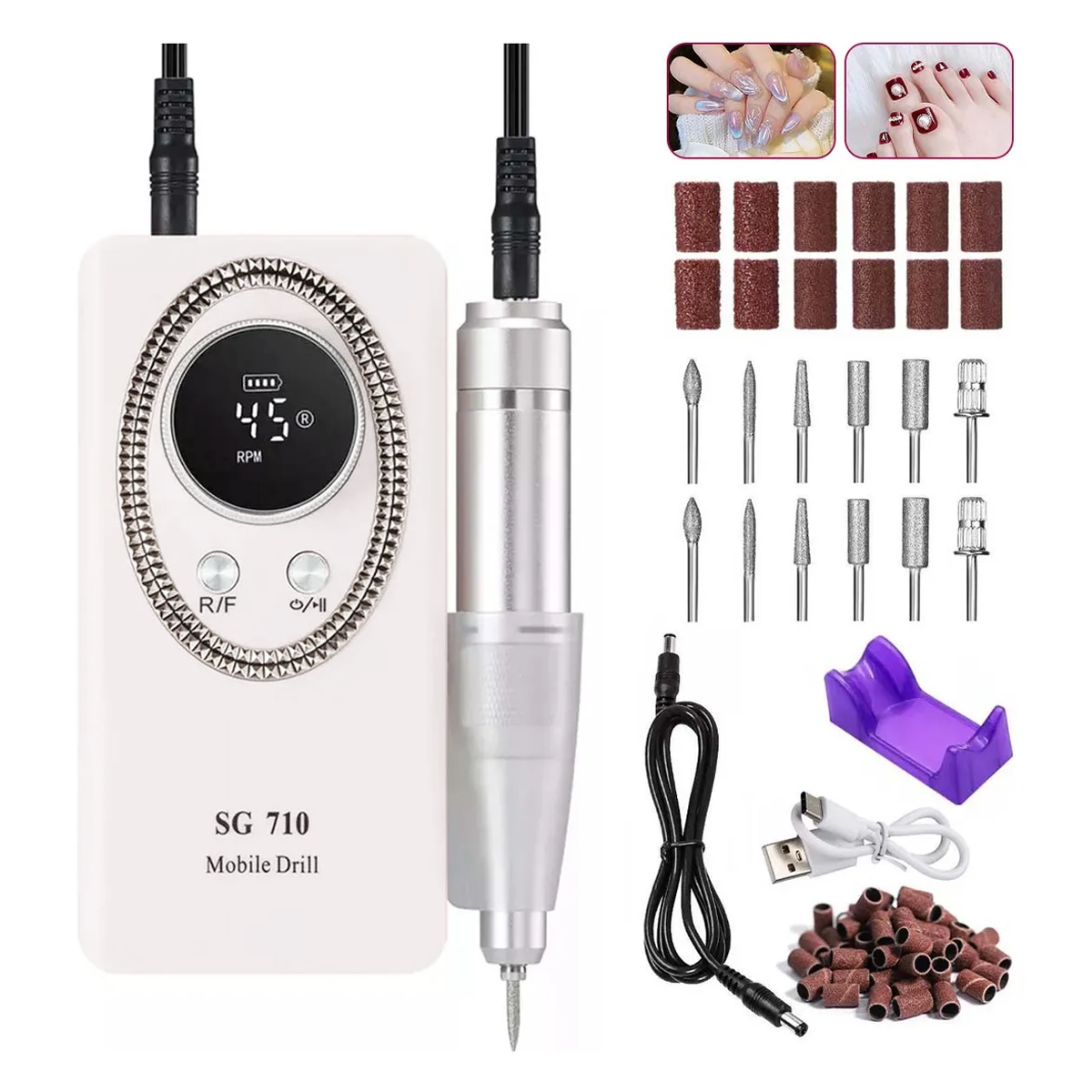Torno Lapiz Inalambrico Uñas Manicura Pedicura Profesional