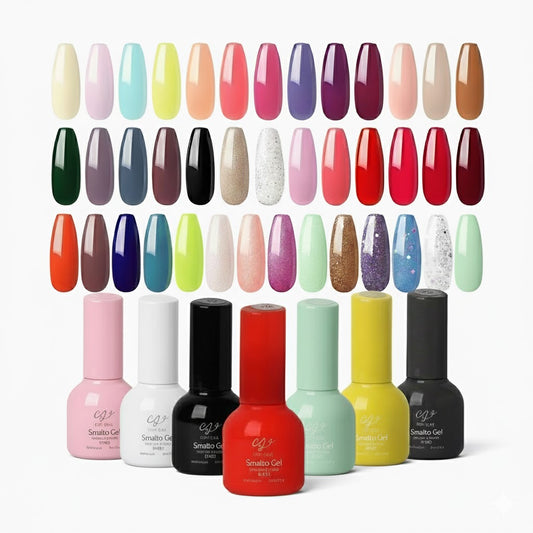 Kit X 12 Esmaltes Semipermanentes City Girl Uñas Manicura Bordó