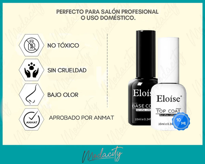 Esmaltes Semipermanentes Eloise Base Y Top Coat 10ml